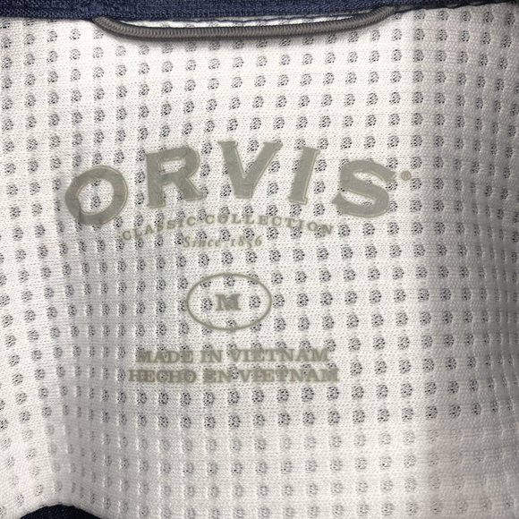 ORVIS Classic Collection Blue Heather Button Up Shirt - Picture 14 of 16